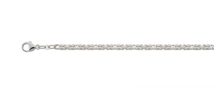 Bracelet Königskette Silber 925, 3.3mm, 21cm
