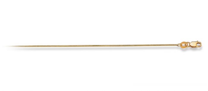 Collier Schlange Gelbgold 750, 0.9mm, 40cm