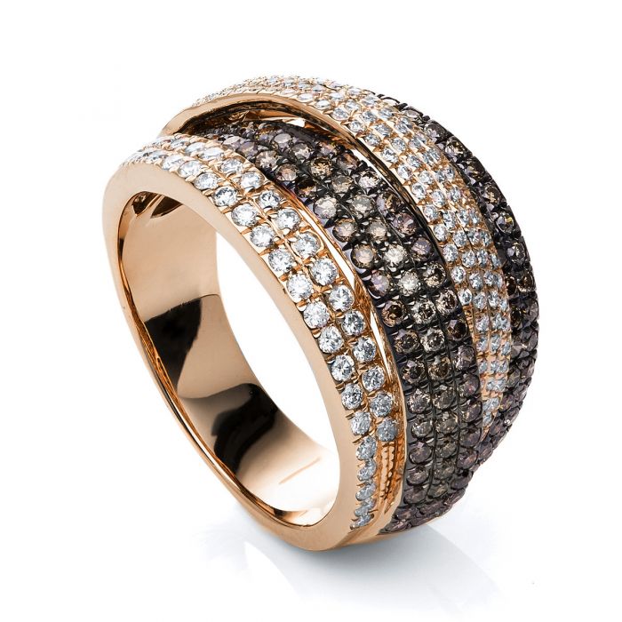 Ring 750/18K Rotgold Diamant 1.5ct. 