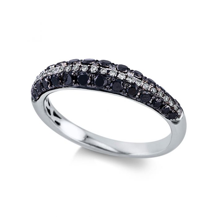Ring 750/18K Weissgold Diamant 0.66ct. 