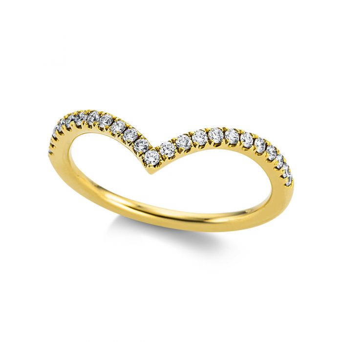Ring 750/18K Gelbgold Diamant 0.22ct. 