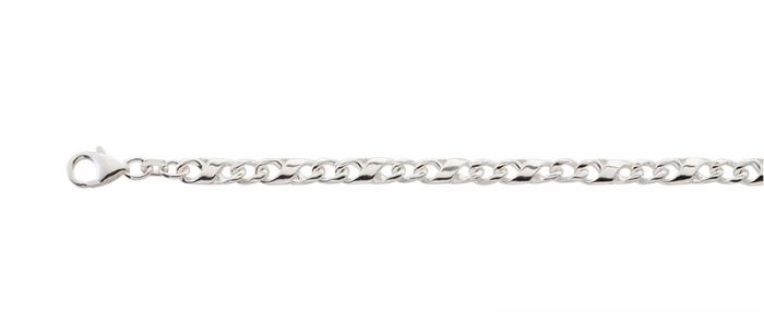 Bracelet 8er-Kette Silber 925, 4.9mm, 19cm