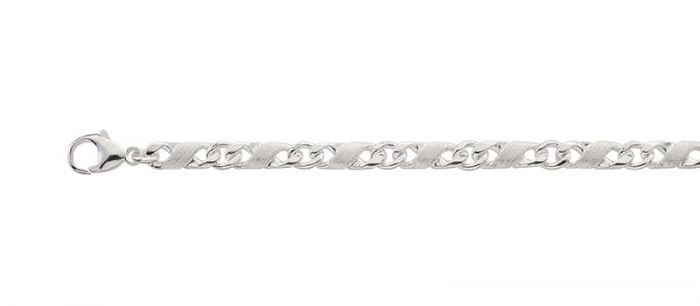 Bracelet 8er-Kette Silber 925, 5.6mm, 19cm