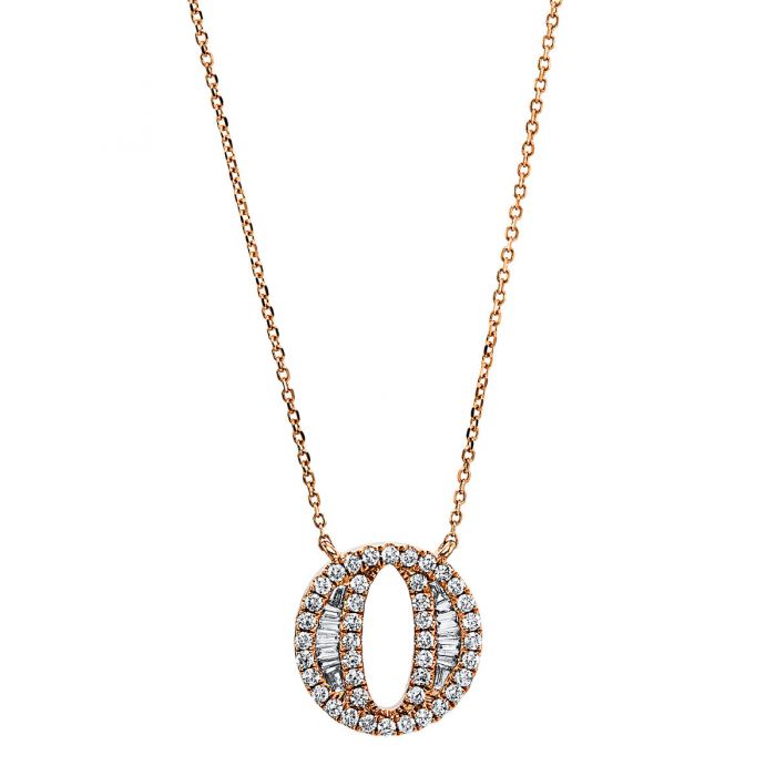 Collier 750/18K Rotgold Diamant 0.29ct. 