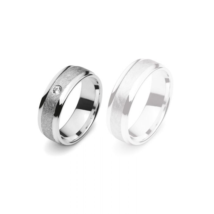 Partner Ring Silver 925 Zirconia