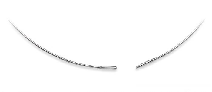Collier Omega Glied Silber 925, 1.2mm, 45cm
