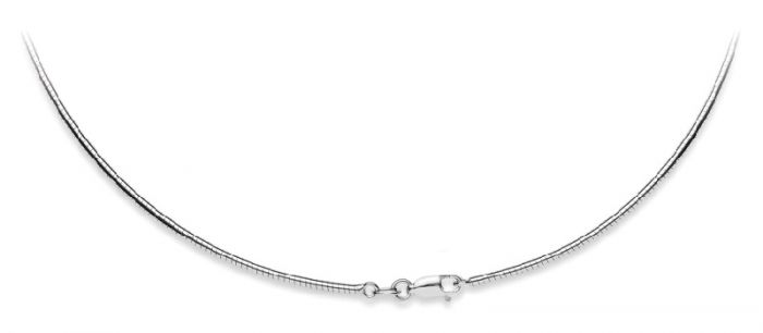Collier Omega Glied Silber 925, 1.7mm, 42cm