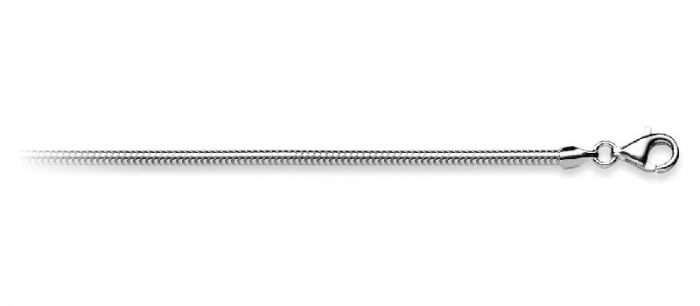 Collier Schlange Silber 925, 2.4mm, 45cm