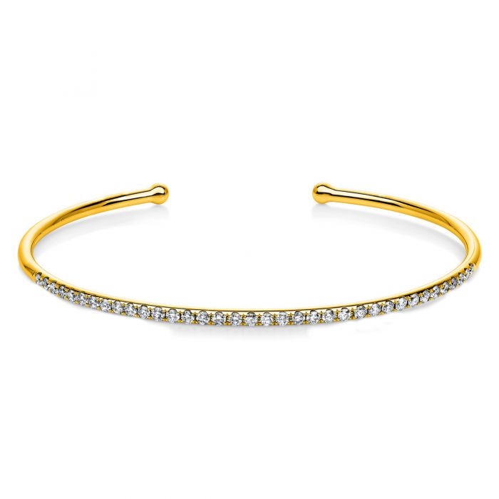 Bracelet or jaune 750/18K diamant 0.8ct. 