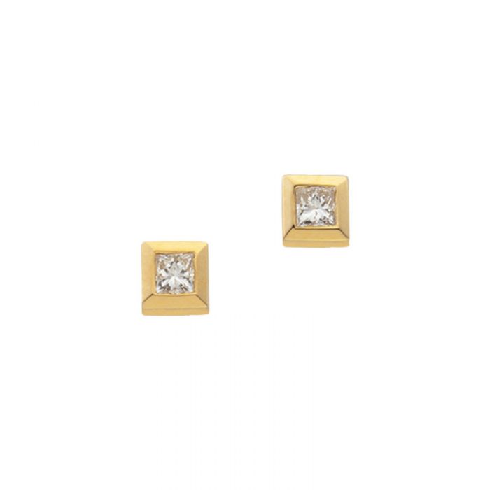 Ohrstecker Gelbgold 750 Diamant 0.075ct. 4mm