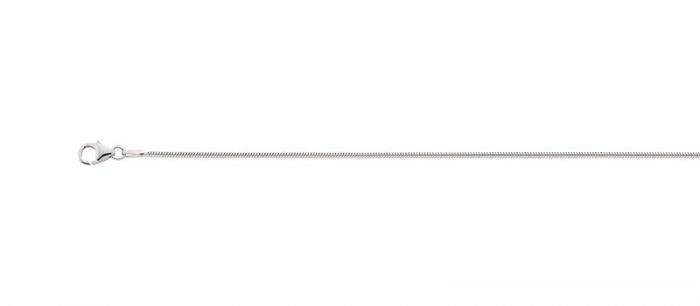 Necklace snake silver 925, 1.3mm, 60cm