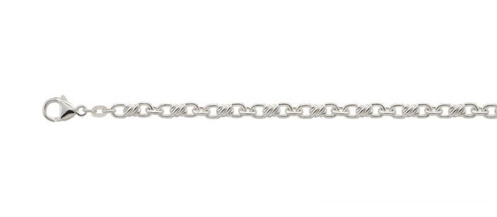 Bracelet Twisted Silber 925, 4.7mm, 19cm