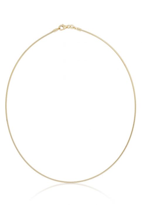 Collier Omega Glied Gelbgold 750, 1.7mm, 42cm