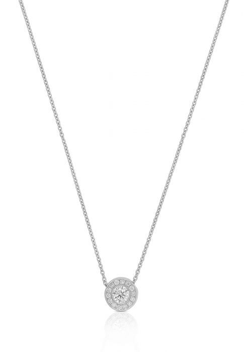 Collier Anker Weissgold 750 Diamant 0.25ct.  Diamant 0.07ct.  42cm