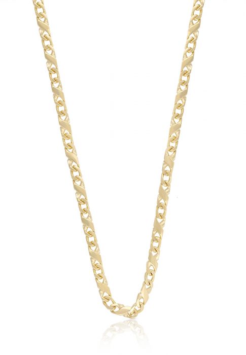 Necklace 8-piece Necklace yellow gold 750, 3.2mm, 42cm