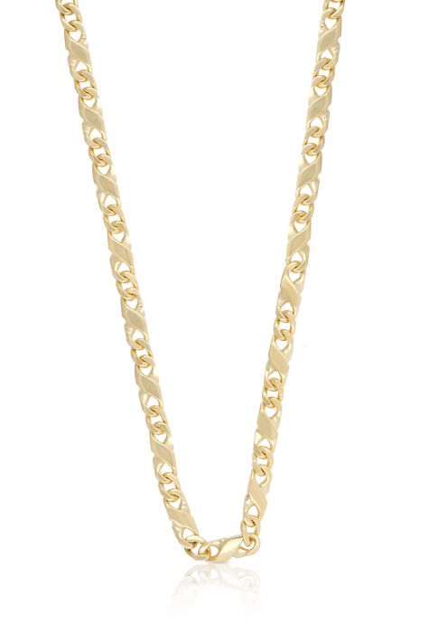 Necklace 8-piece Necklace yellow gold 750, 3.8mm, 42cm