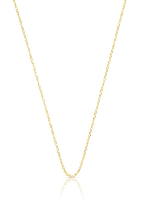 Necklace anchor yellow gold 585, 1.2mm, 36cm