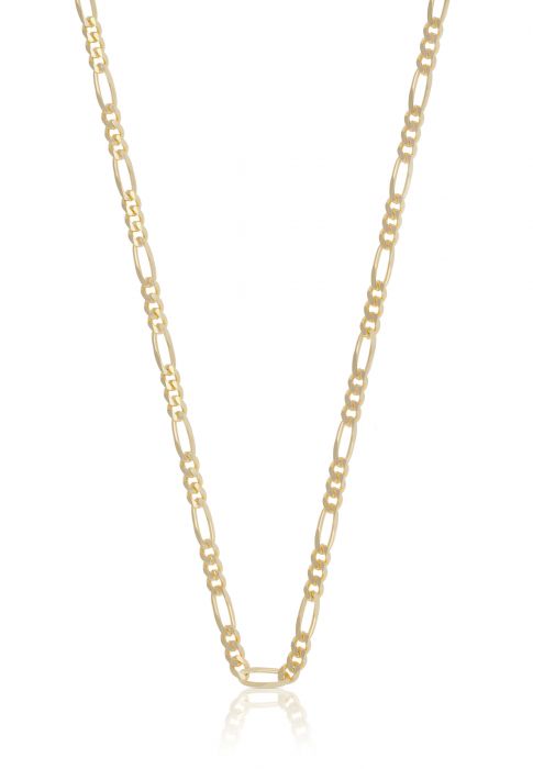 Necklace figaro yellow gold 750, 2.9mm, 50cm
