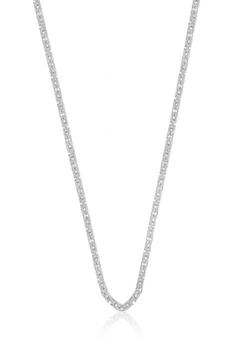 Necklace king Necklace classic white gold 750, 2mm, 60cm