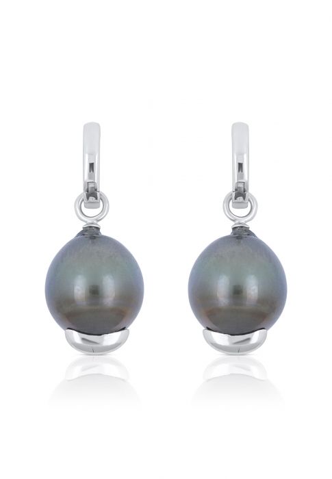 Ohrringe Silber 925 Tahiti Perle 11-12mm 