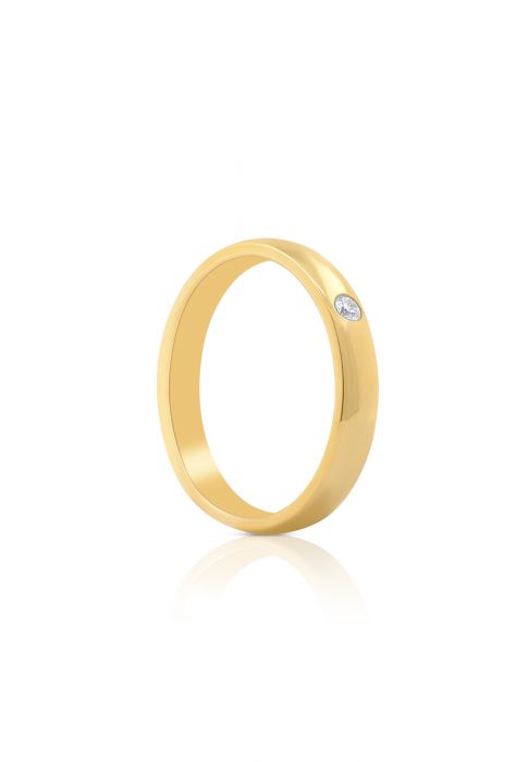 Trauring Alliance Gold 750 Diamant 0.03 ct