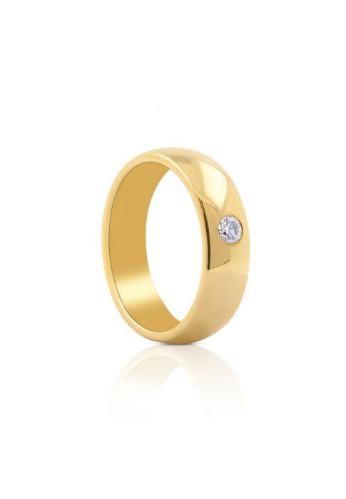 Trauring Alliance Gold 750 Diamant 0.09 ct