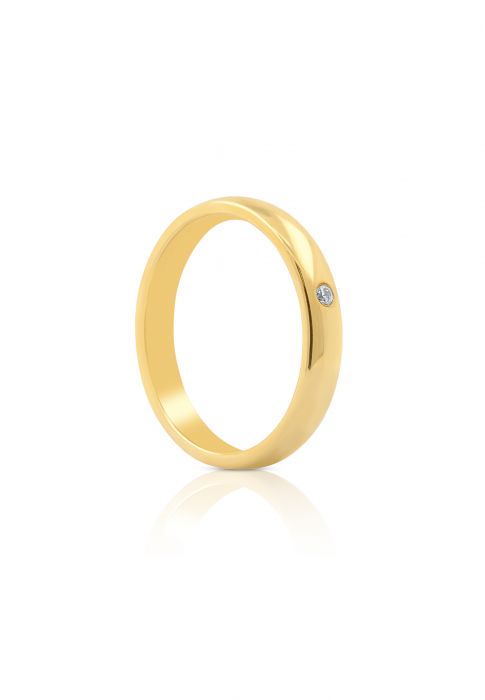Trauring Alliance Gold 750 Diamant 0.02 ct