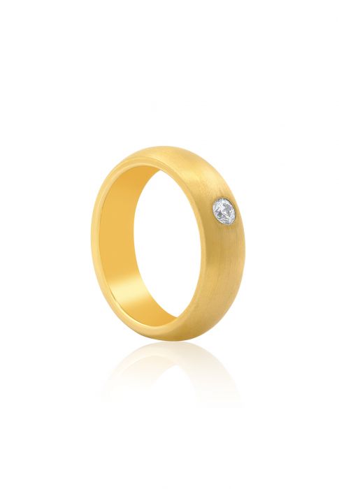 Trauring Alliance Gold 750 Diamant 0.12 ct