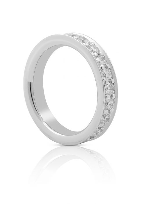 Mémoire Ring Diamant 2ct. Weissgold 750