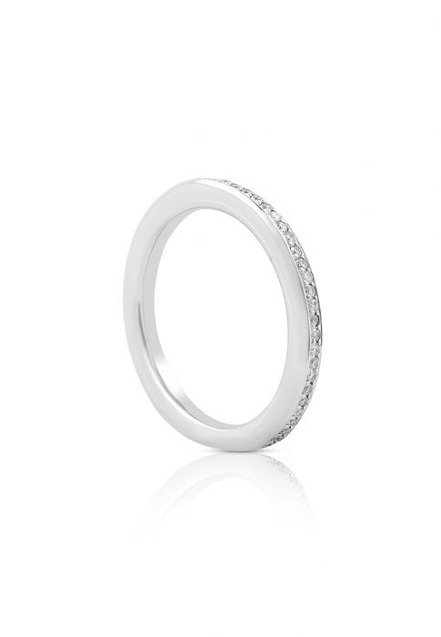 Mémoire Ring Diamant 0.30ct. Weissgold 750