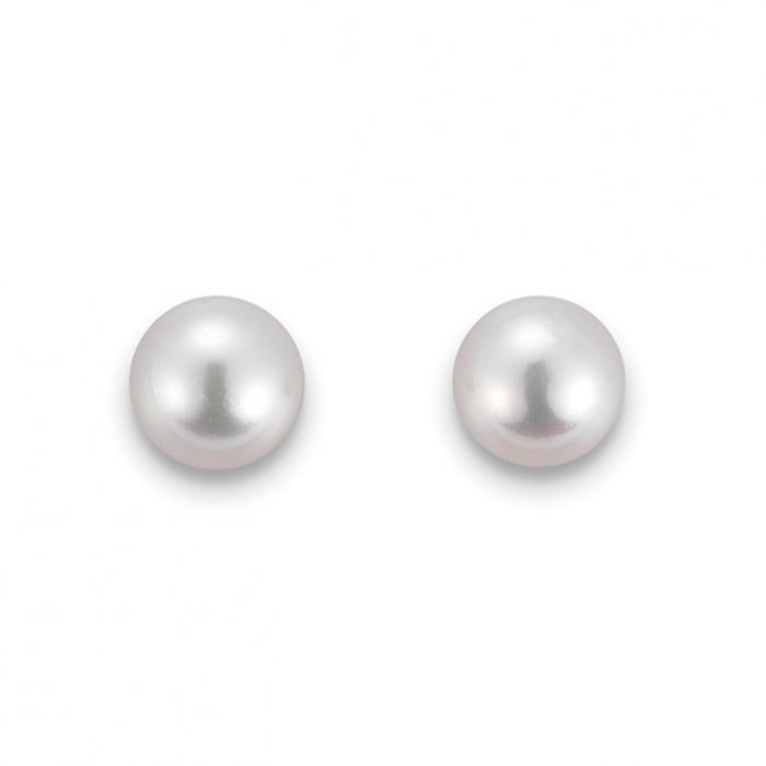 Stud earrings Akoya pearls white gold 750, 5.5-6.0mm