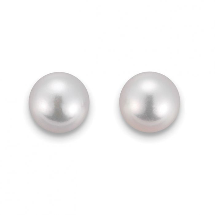 Stud earrings Akoya pearls white gold 750, 7.0-7.5mm