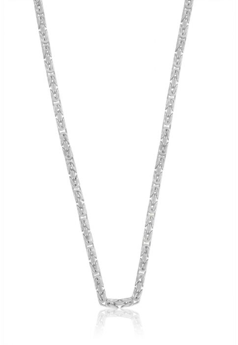 Necklace king Necklace classic white gold 750, 2.5mm, 50cm