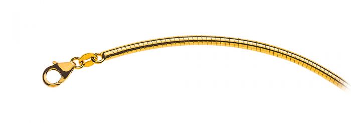 Collier Omega Glied Gelbgold 750, 3mm, 45cm