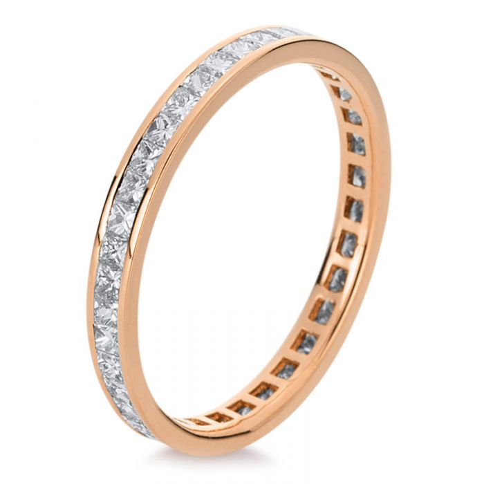 Mémoire-Ring 750/18K Rotgold Diamant 0.89ct.