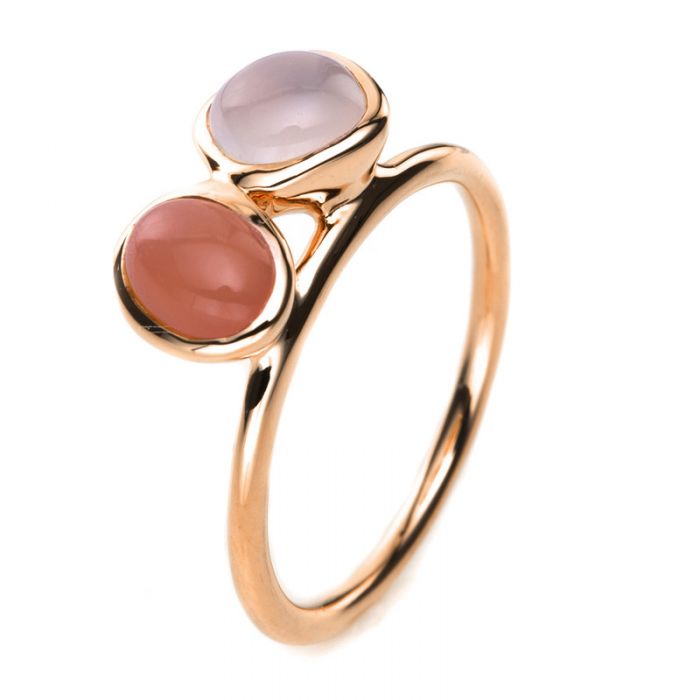 Ring 750/18K red gold Moonstone 1.91ct. 