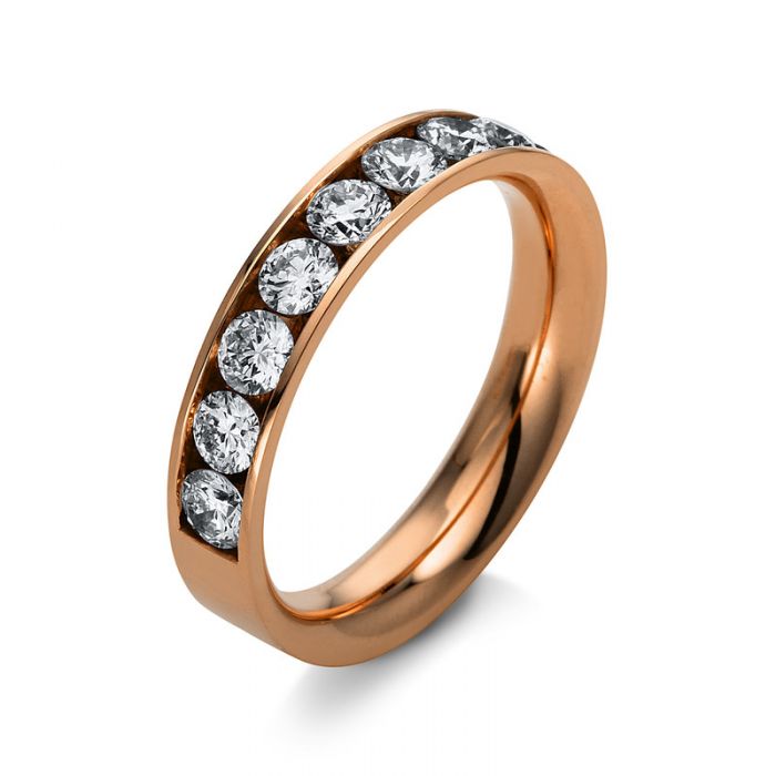 Mémoire-Ring 585/14K Roségold Diamant 1ct.
