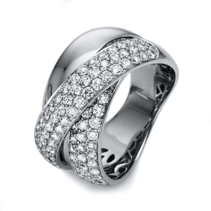 Ring 750/18K Weissgold Diamant 1.8ct.