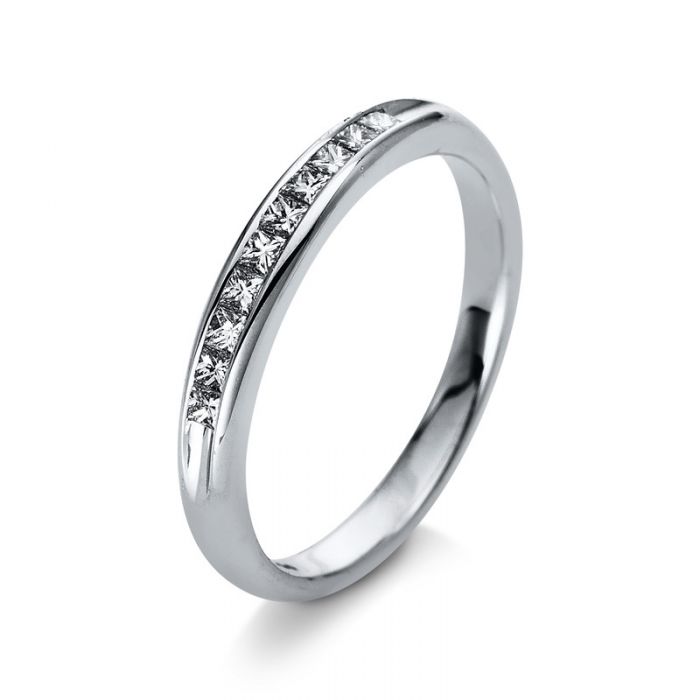 Mémoire-Ring 750/18K Weissgold Diamant 0.25ct.