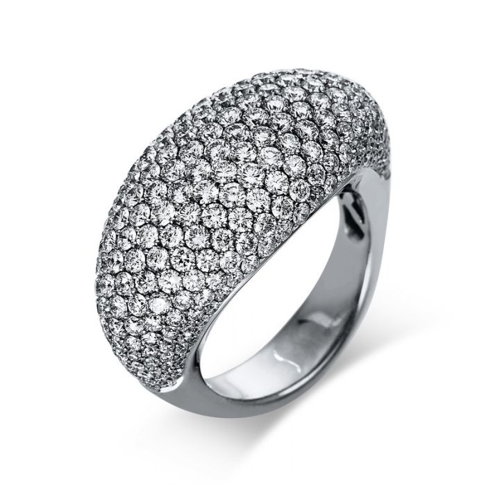 Ring 750/18K Weissgold Diamant 3.87ct.