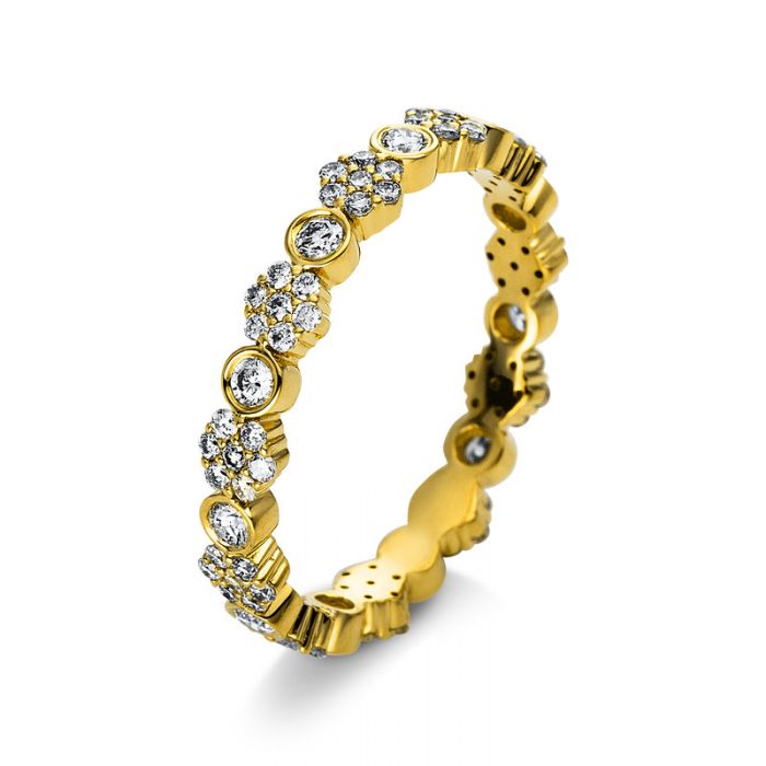 Mémoire-Ring 750/18K Gelbgold Diamant 0.66ct.