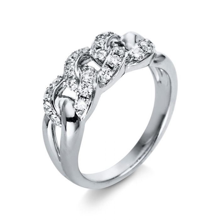 Ring 750/18K Weissgold Diamant 1.02ct.