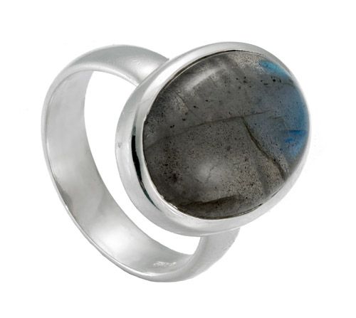 MUAU Ring Silber 925 Labradorit 