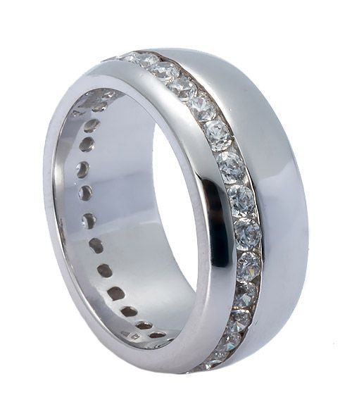 MUAU Ring Silber 925 Zirkonia