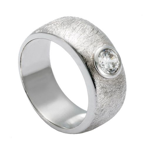 MUAU Ring Silber 925 Zirkonia 